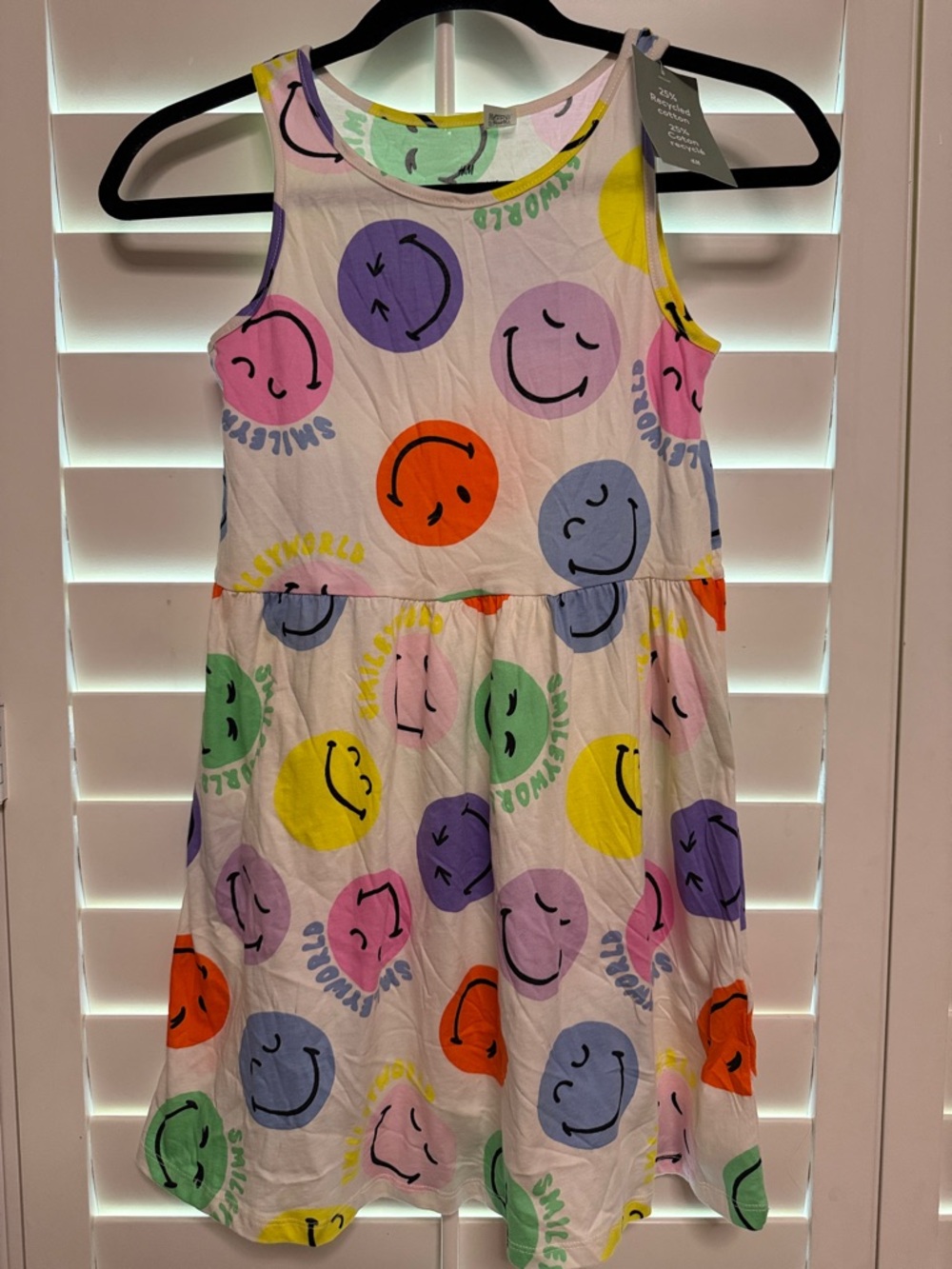 H & M Smiley World Collab Print Sleeveless Dress - Multicolor